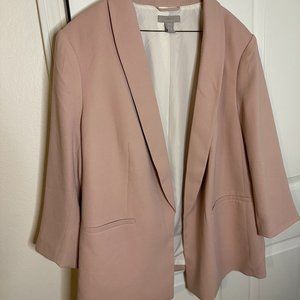H&M Blush Pink Blazer
